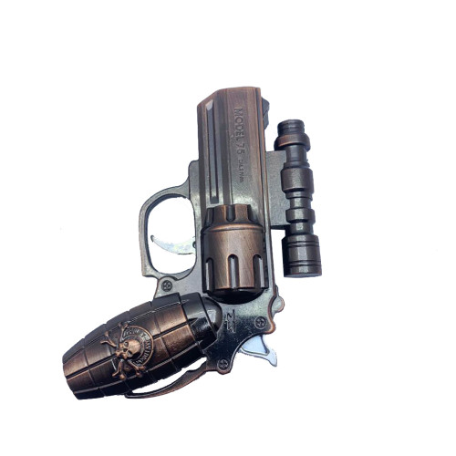 Pocket Revolver Shape Cigarette Lighter With LED Light